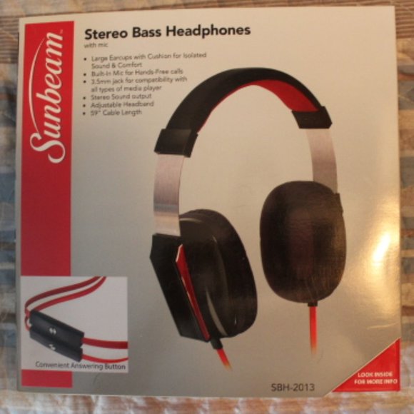 Sunbeam Other - ⭐️CLEARANCE SALE⭐️💖HOST PICK💖 Stereo Bass Headphones with mic